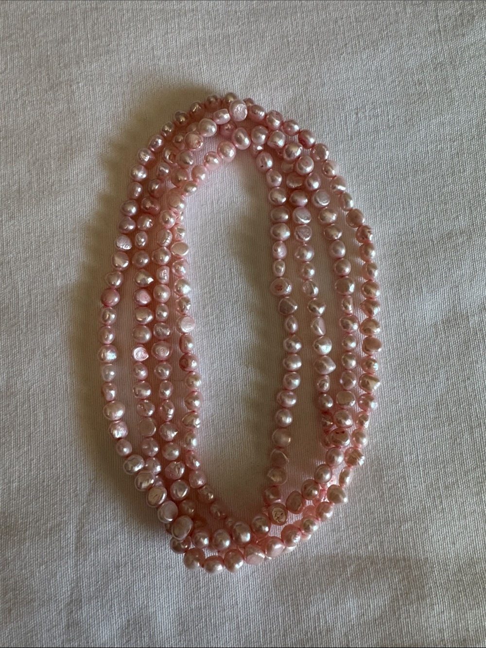 Delicate Pink Freshwater Pearl Multi-Strand Necklace